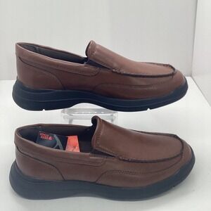 Deer Stags Spartan Mens Brown Loafer Slip On Comfort Shoes Size 9.5M